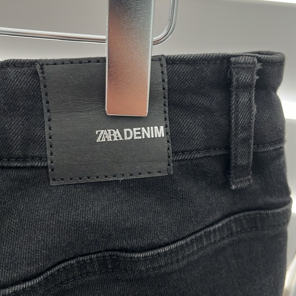 Zara black denim with studs - Picture 4 of 6